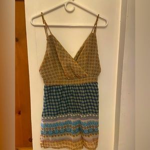 En Creme funky floral romper